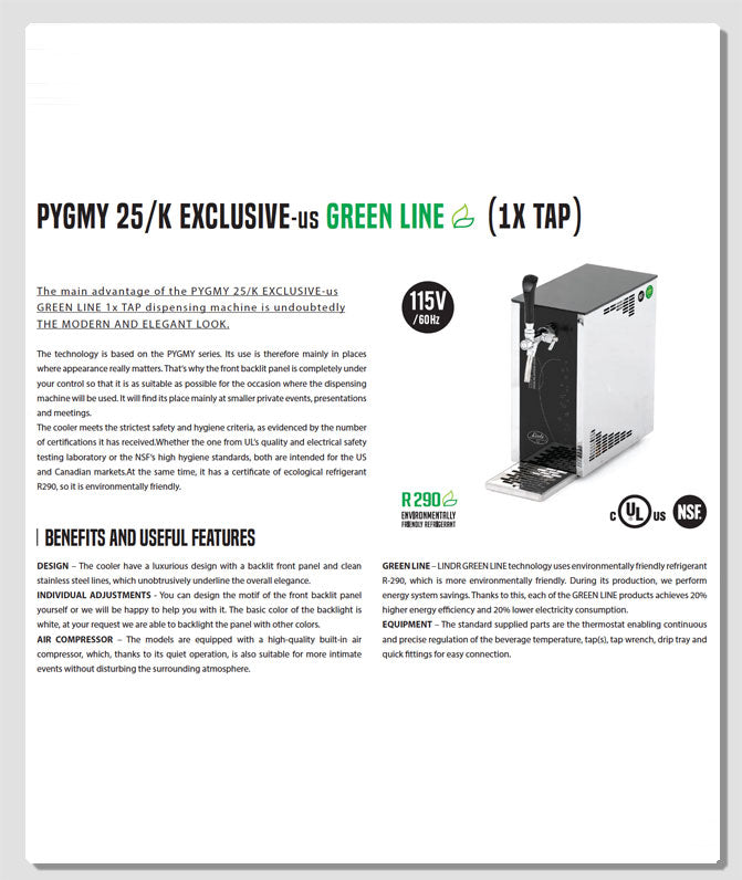 Double Tap Cold Brew Coffee Countertop Flash Chiller w/Compressor, BIK Compatible - Plug & Play Cafe Starter KIT + FREE Keg w/Injector Installed