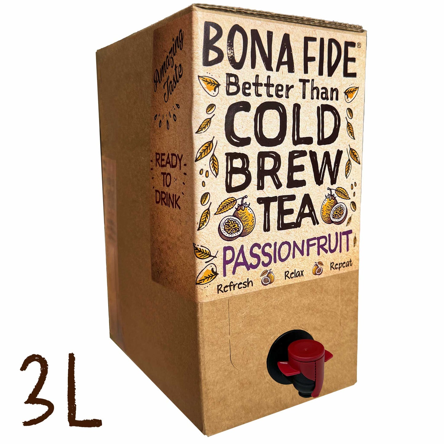 Besser als Cold Brew Tea Bag In Box (BIB) Passion Fruit 3L 101FLoz