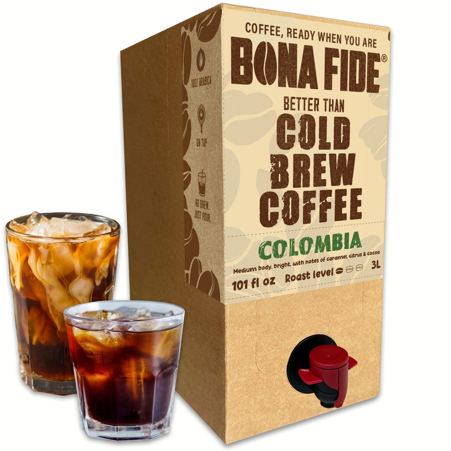 Better Than Cold Brew Coffee Bag In Box (BIB) Colombia 3L 101FLoz