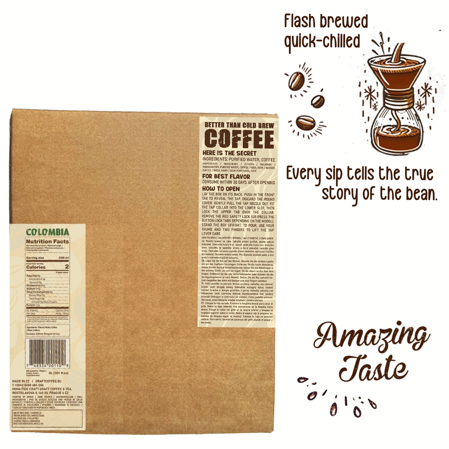 Better Than Cold Brew Coffee Bag In Box (BIB) Classic Blend 3L 101FLoz