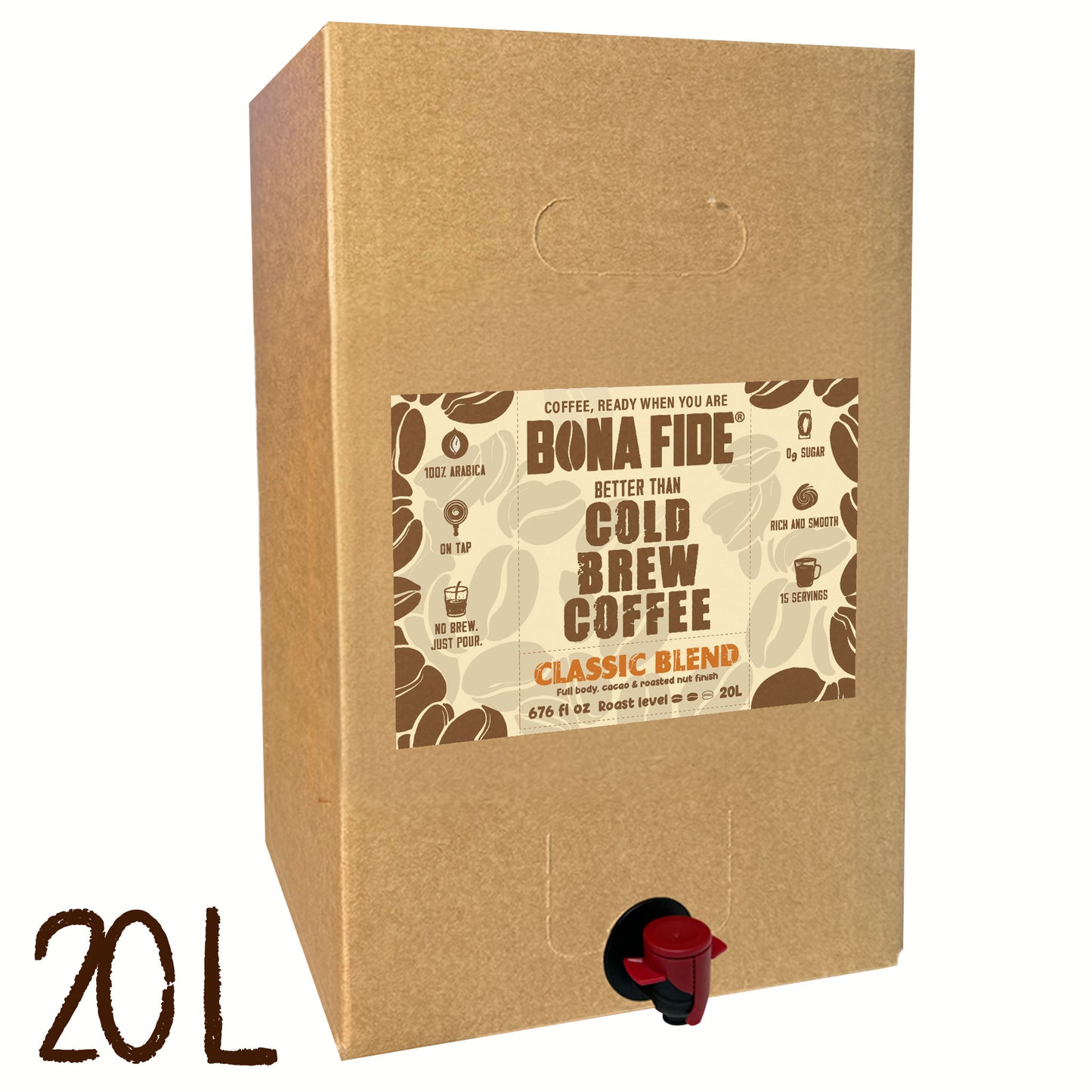 Better Than Cold Brew Coffee Bag In Box (BIB) Classic Blend 20L 676FLoz