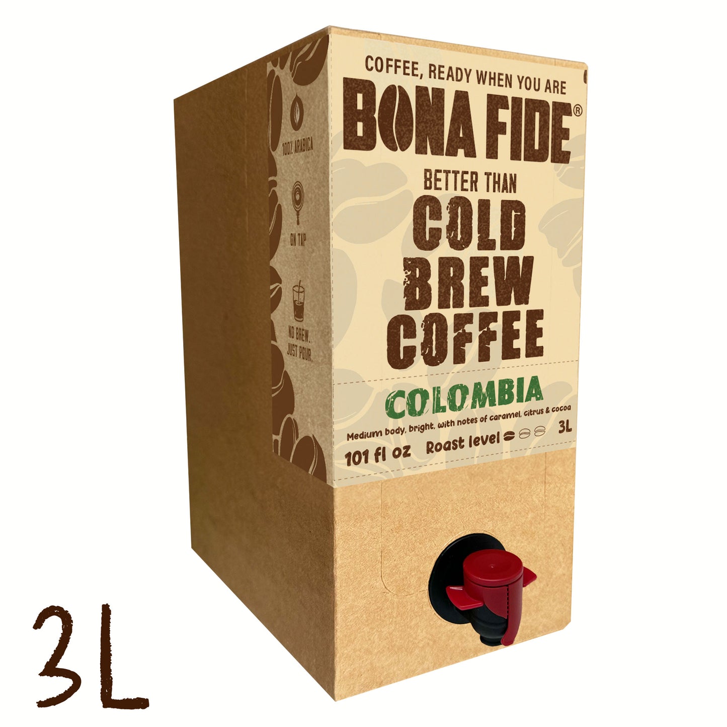 Better Than Cold Brew Coffee Bag In Box (BIB) Colombia 3L 101FLoz