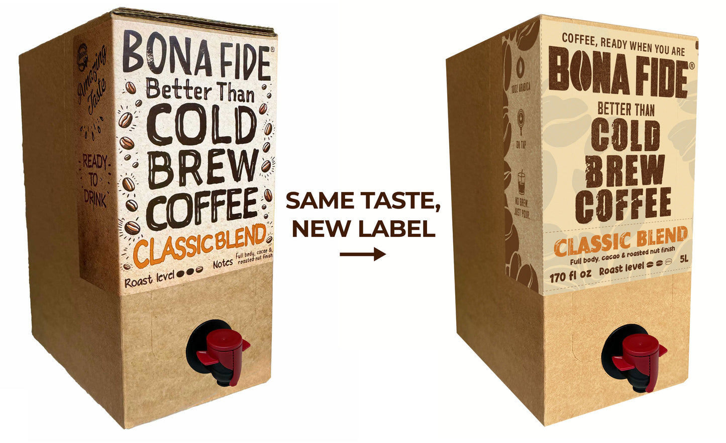 Better Than Cold Brew Coffee Bag In Box (BIB) Classic Blend 5L 170FLoz
