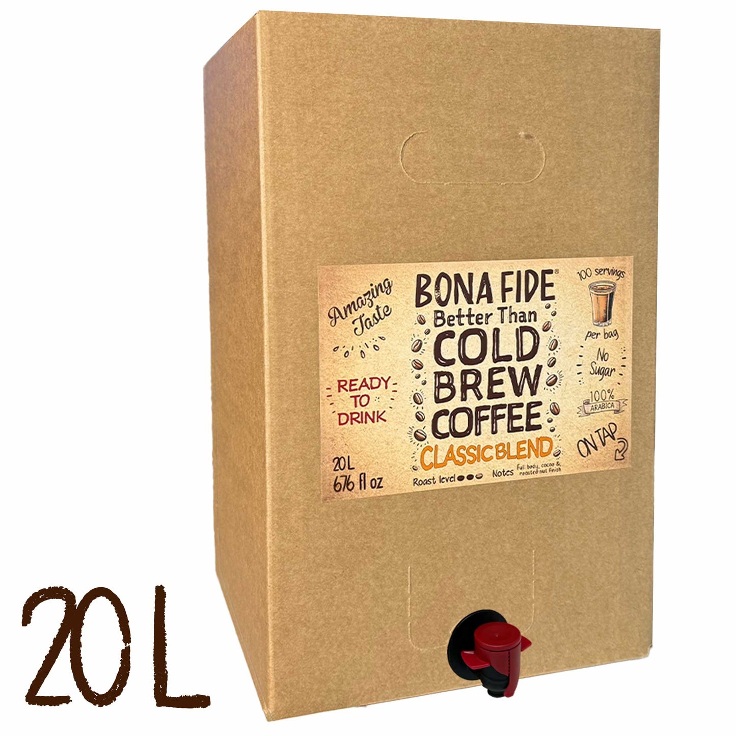 Better Than Cold Brew Coffee Bag In Box (BIB) Classic Blend 20L 676FLoz