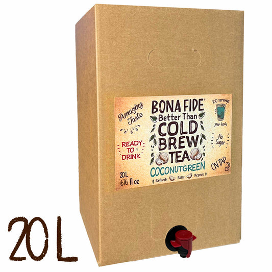 Bolsa de té en caja Better Than Cold Brew (BIB) Verde coco 20L 676FLoz