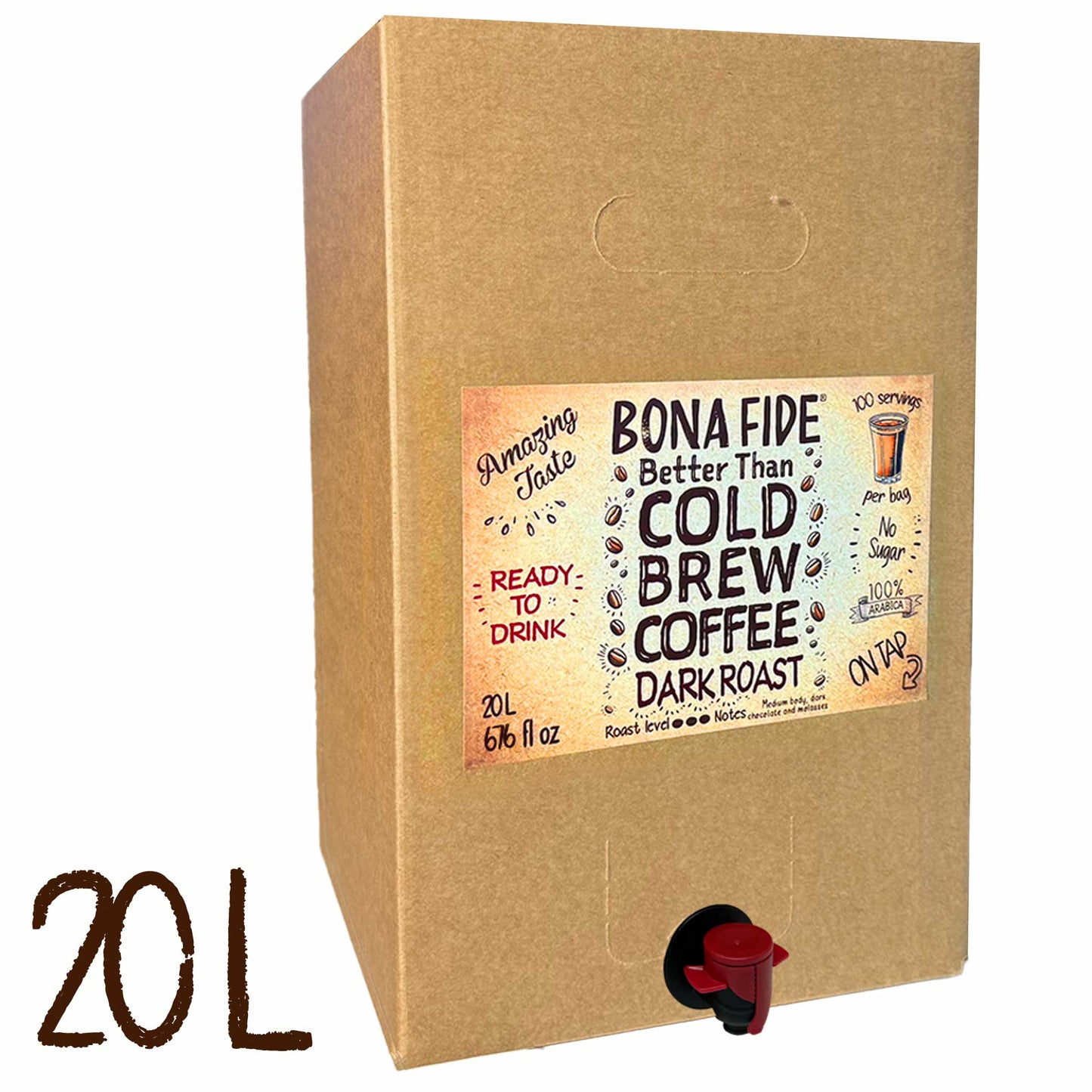 Better Than Cold Brew Coffee Bag In Box (BIB) Dark Roast 20L 676FLoz