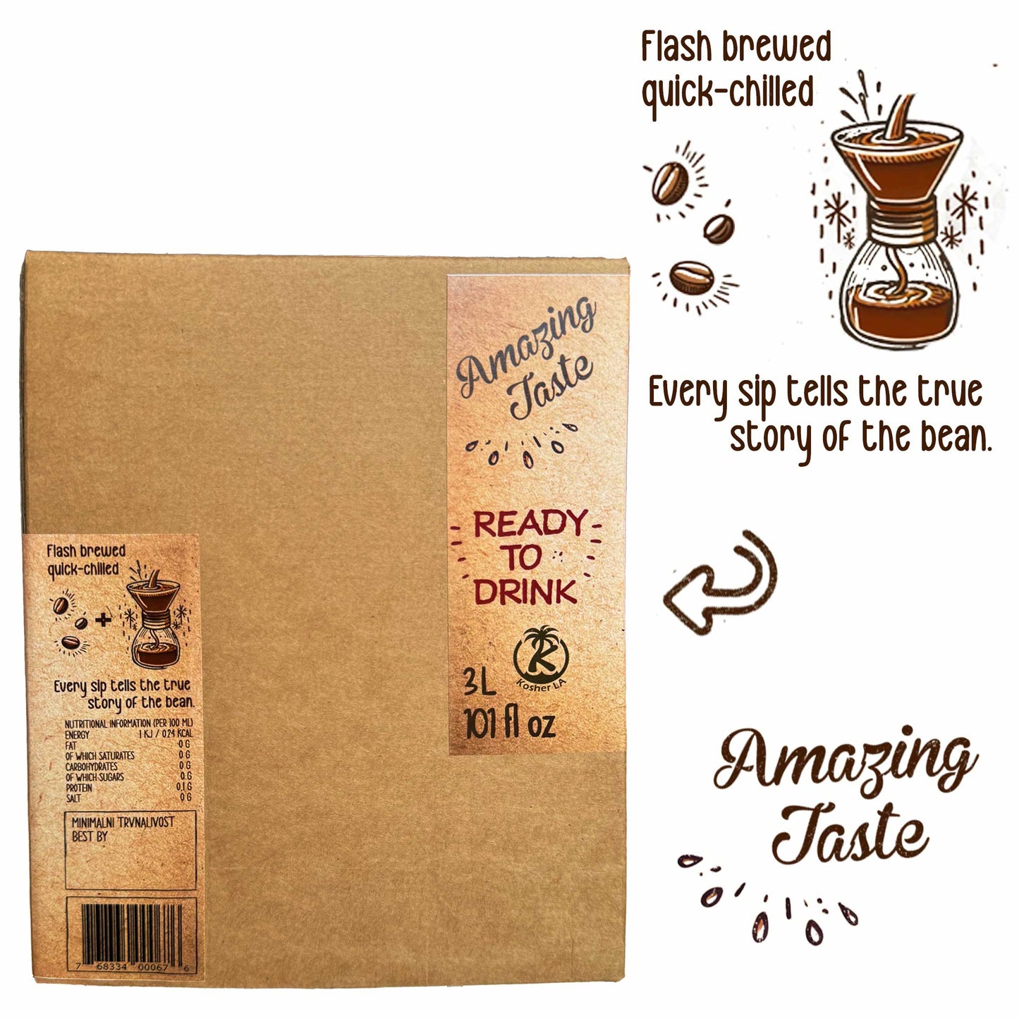 Better Than Cold Brew Coffee Bag In Box (BIB) Dark Roast 3L 101FLoz