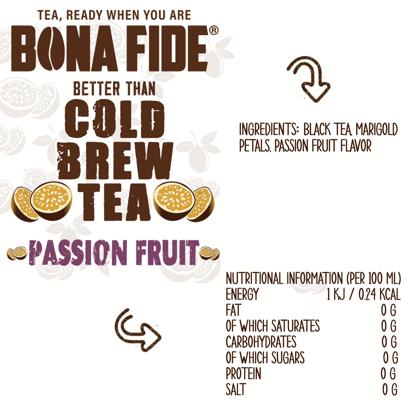 Better Than Cold Brew Tea Bag In Box (BIB) Passion Fruit 3L 101FLoz