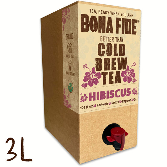 Mieux que le sachet de thé infusé à froid dans une boîte (BIB) Hibiscus 3L 101FLoz