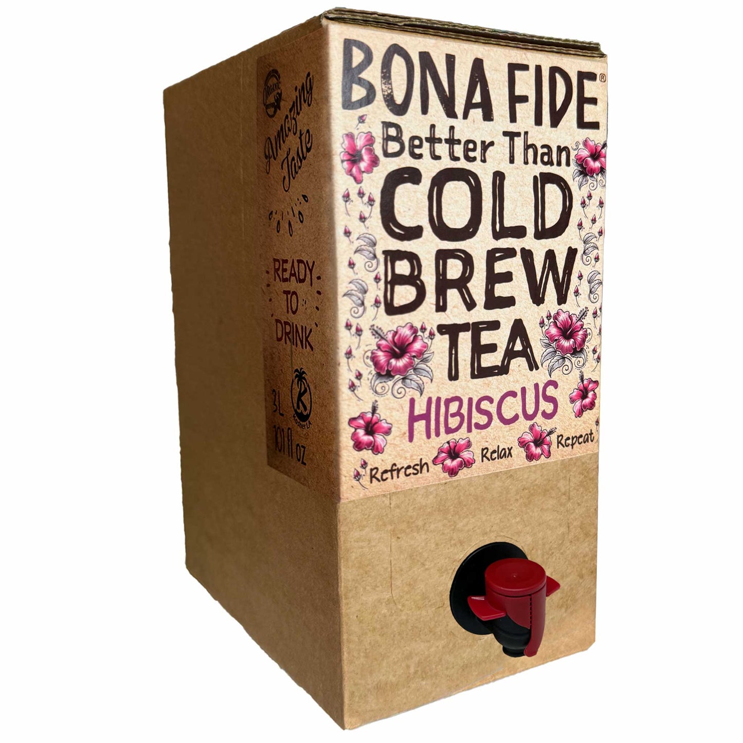 Better Than Cold Brew Tea Bag In Box (BIB) Hibiscus 3L 101FLoz