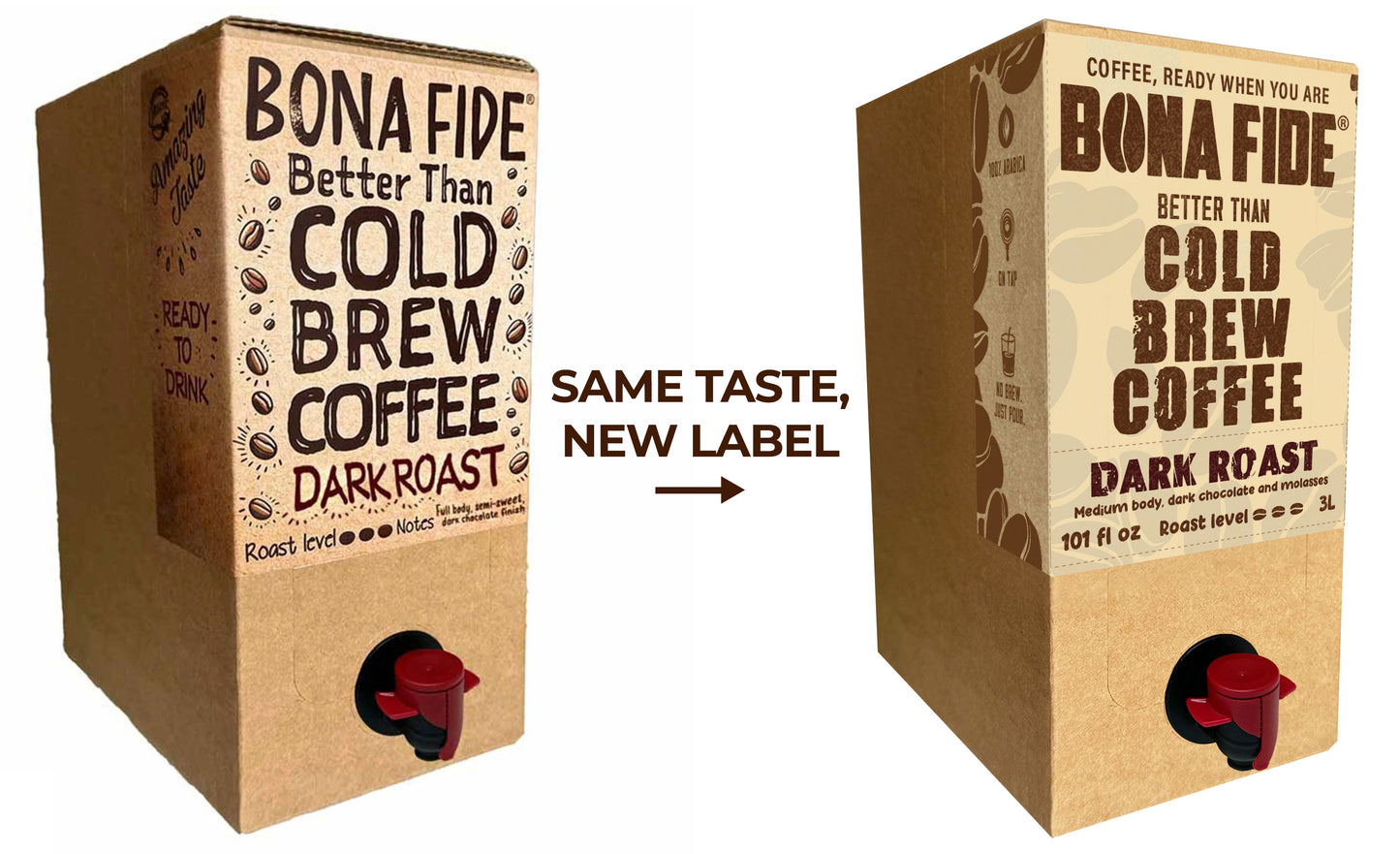 Better Than Cold Brew Coffee Bag In Box (BIB) Dark Roast 3L 101FLoz